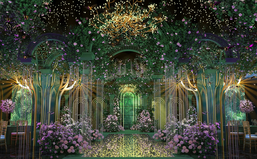 梓潼奇妙森林婚礼堂效果展示