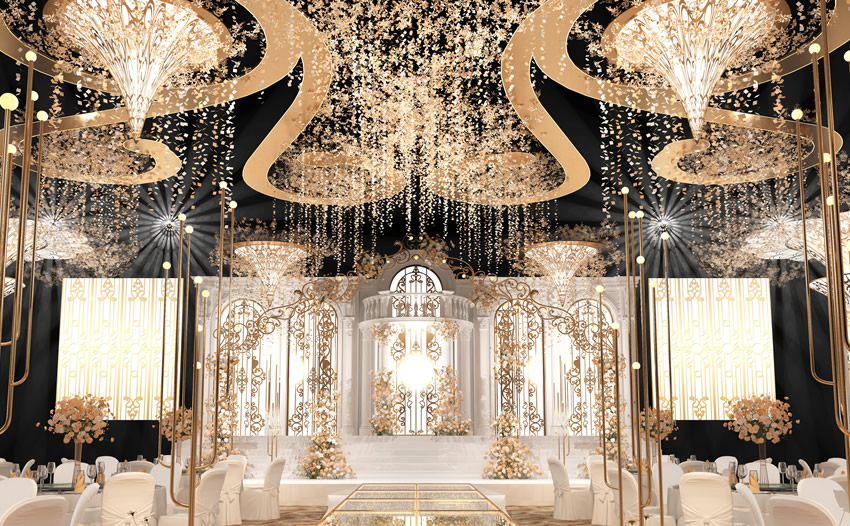 梓潼花木兰喜事汇金色大厅效果展示